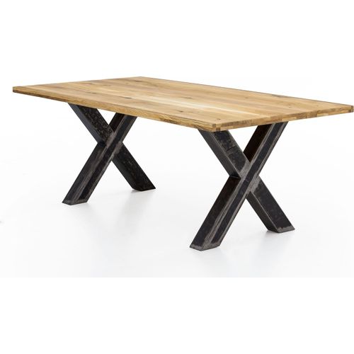 Tisch 180x100 Wildeiche Metall Esstisch Speisetisch Küchentisch Esszimmer Küche