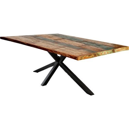 Tisch 180x100 Altholz Metall Esstisch Speisetisch Küchentisch Esszimmer Küche