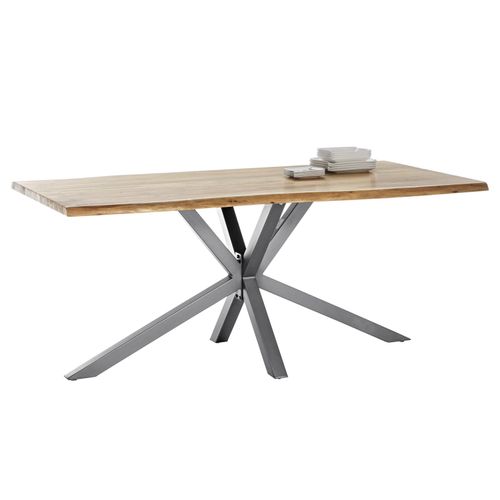 Tisch 200x100 Akazie Metall Holztisch Esstisch Speisetisch Küchentisch Esszimmer