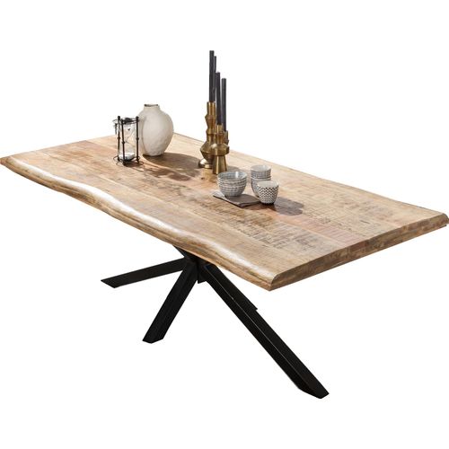 Tisch 200x100 Mango Metall Holztisch Esstisch Küchentisch Speisetisch Esszimmer