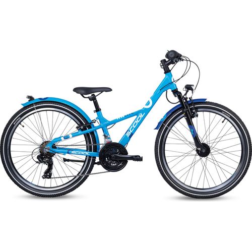 S'COOL XXlite 24 Zoll 21-Gang Shimano Grey/Blue | Kinderfahrrad | Jugendfahrrad | 24 Zoll | leichtes Fahrrad | 21 Gang