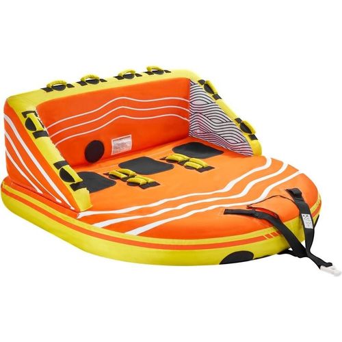 EVOR Tube Set für Boote - 1-3 Personen Towable Sofa Fun-Tube - inklusive Schleppschlauch - ideal für Wassersport und Freizeitaktivitäten