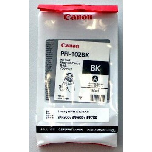 Tintenpatrone Canon PFI102BK black Packung mit 24 Stück
