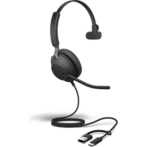 Jabra Evolve2 40 SE Mono USB-C Headset für Microsoft Teams - Büro-Audio-Zubehör