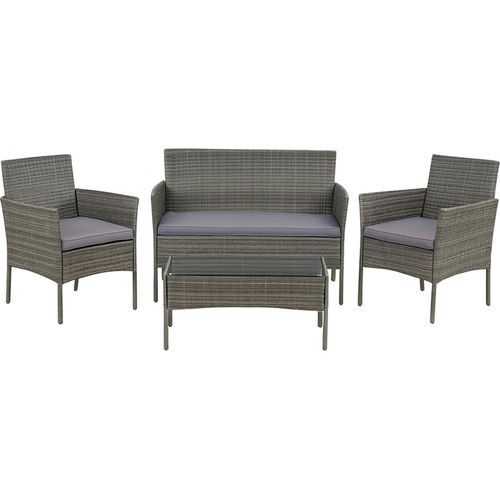Gartenmöbel Grau 4-teiliges Set Wiebke