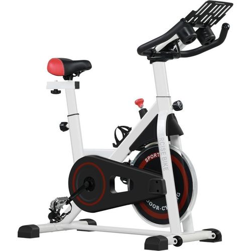 Ergometer, einstellbarer Widerstand, bis 120kg, Stahl, L103xB53xH100-114cm, Weiß/Schwarz, 103 cm, 114 cm, 53 cm, 26,5 kg