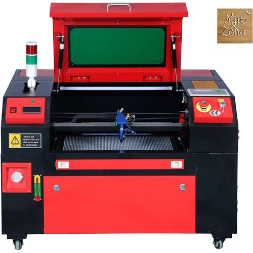 50 W CO2-Lasergravierer, 300x500mm, 500mm/s Laserschneidmaschine mit 2-Wege-Pass-Air-Assist, kompatibel mit LightBurn, CorelDRAW, AutoCAD, Windows, Mac OS, Linux, für Holz, Acryl, Stoff