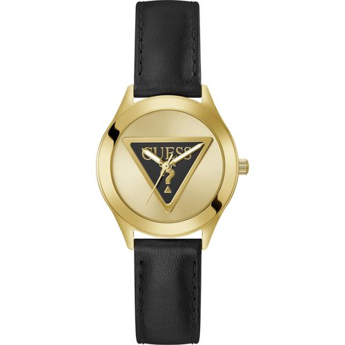 GUESS Damen Armbanduhr TRI PLAQUE GW0744L2 Schwarz Gold