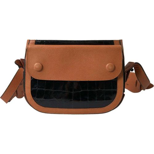 Balenciaga Luxusbraunes Krokodil -Leder -Umhängetasche