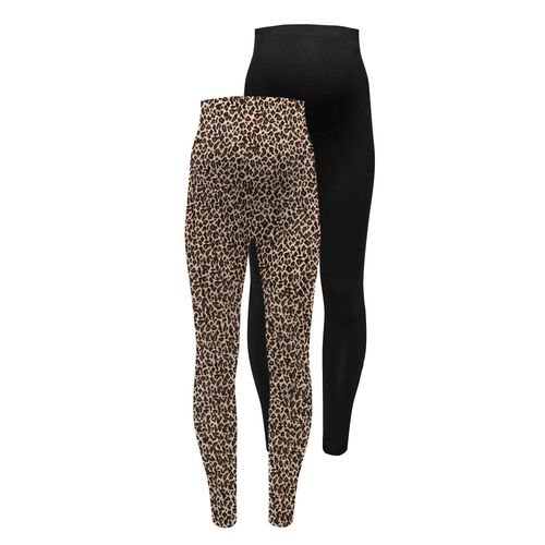 ONLY MATERNITY Umstandsleggings »OLMLOVELY NEW LEGGING 2PCK AOP JRS NOOS«, (Packung, 2 tlg.)