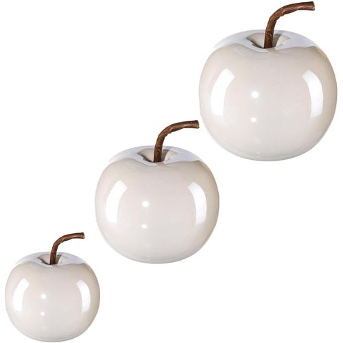 Creativ home Dekokugel »Weihnachtsdeko«, Apfel aus Keramik