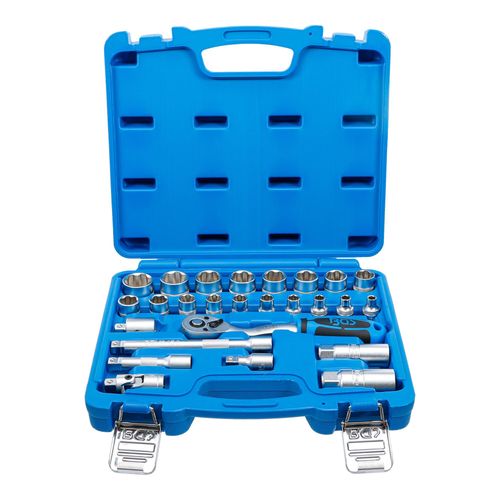 BGS Steckschlüssel-Satz Wellenprofil Antrieb 10 mm 26-tlg. ; BGS technic (2227)