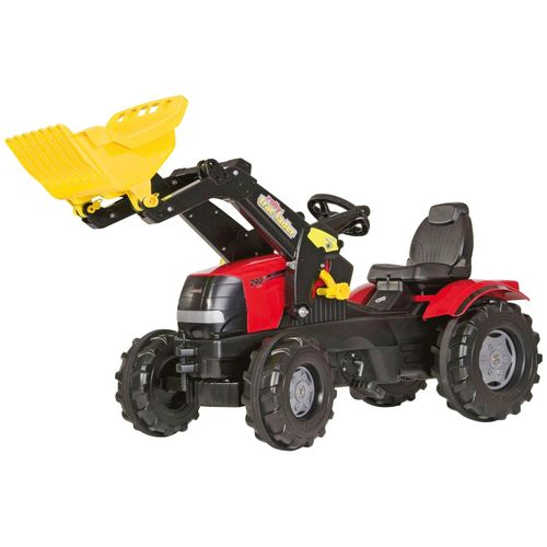Tretfahrzeug ROLLY TOYS "Case Puma CVX 240", rot, Tretfahrzeuge, KinderB:53cm H:81cm T:142cm, Kunststoff, Kindertraktor mit Lader, B:53cm H:81cm T:142cm