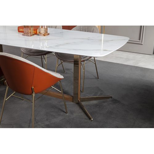 Tisch in Weiß für Esszimmer Moderner Stil Komfortabel Tische