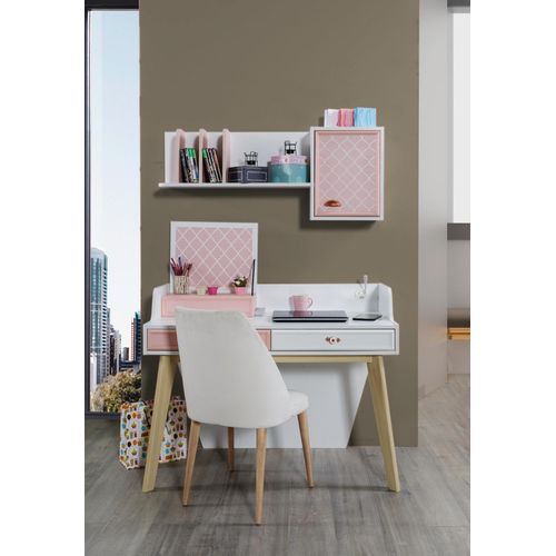 Schreibtisch Wandregal Holz Kinderzimmer Schreibtische Zimmer Möbel Design Rosa