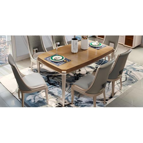 Tisch Moderner Esstisch Holz Design Echtholz Tische Ess Zimmer 170x98cm