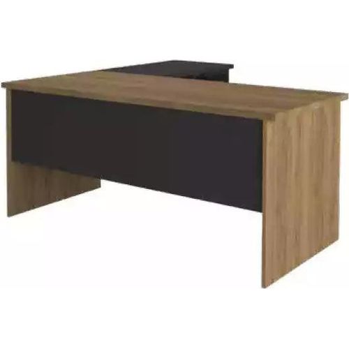 Eckschreibtisch Büroeinrichtung Chef Zimmer Modern Design Schreibtisch Braun