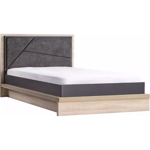 Kinderbett Bett Bettrahmen Holz Grau Kinderzimmer Modern Jugendliche