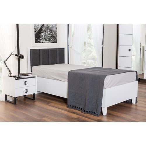 Designer Kinderbett Robustes Holzbett Kinderzimmer Einzel Polsterbetten