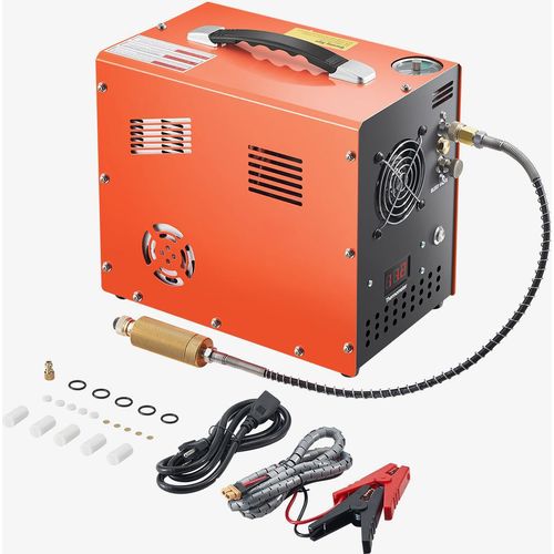 SucceBuy 4500PSI PCP-Luftkompressor, Auto-Stop mit eingebautem Konverter