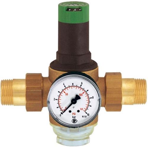 Riegler Druckregler Membrandruckregler Trinkwasser Manometer Klarsichtsiebtasse