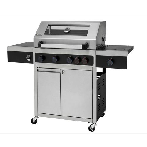 Edelstahl Gasgrill Keansburg 4 Special Edition, 4-Brenner inkl. Powerzone plus Infrarot-Backburner plus Seitenbrenner