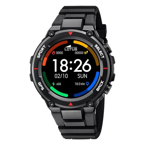 Lotus Smartwatch Digital Sportuhr schwarz GPS 50024/4