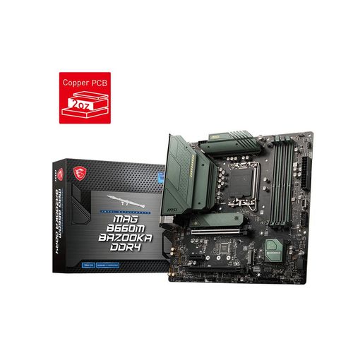 MSI MAG B660M BAZOOKA DDR4 - Mainboard - mATX