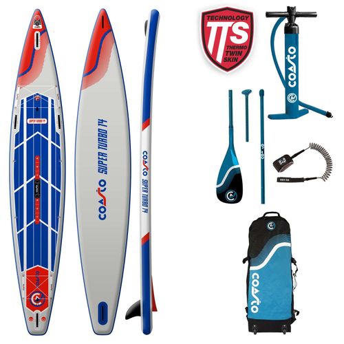 SUP Coasto Super Turbo 14 Race Aufblasbares Brett Stand Up Paddle