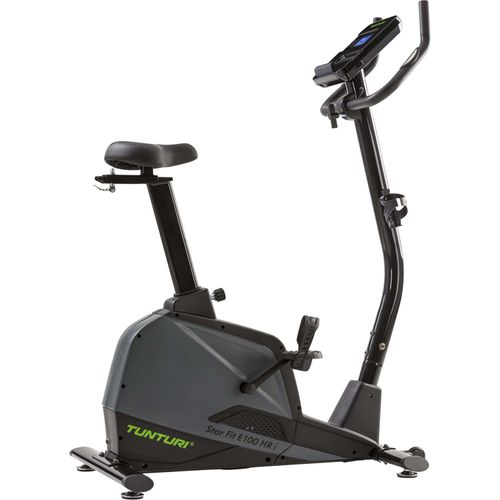 Tunturi Heimtrainer Star Fit E100 HR i + - Heimtrainer fahrrad - Hometrainer für Zuhause - 16 Widerstandsstufen - 21 Ausbildungsprogramme - mit Herzfrequenz-Sensoren - Rotierende Masse von 8 kg