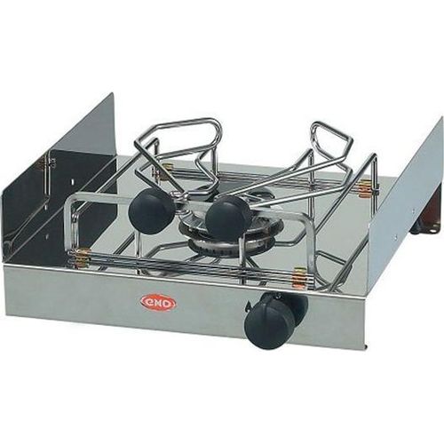 Eno Atoll 1-flammen Gaskochfeld Silber 330 x 246 x 350 mm Silber 330 x 246 x 350 mm