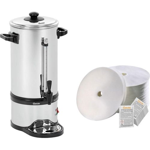 Rundfilter Kaffeemaschine Pro II 60T + 1000 Rundfilter + Entkalker