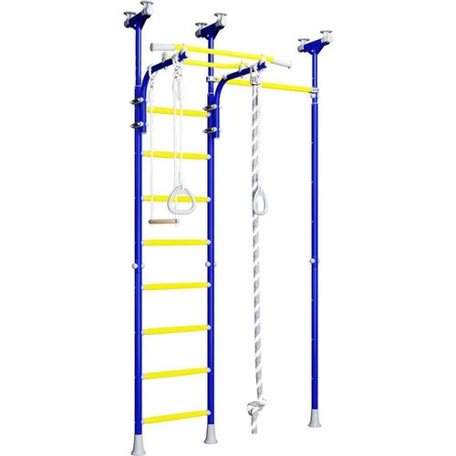 Sprossenwand aus metall Turnleiter Jupiter 3 blau