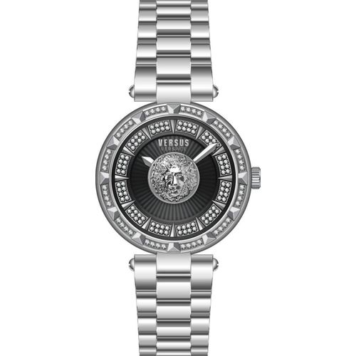 Versus by Versace Damen Uhr Armbanduhr Crystal Sertie VSPQ13821 Edelstahl