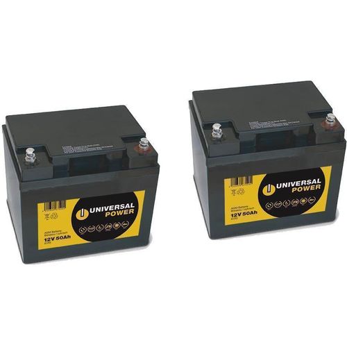 Ersatzakku für Bischoff & Bischoff Orbis Scooter 24V 2 x 12V 50Ah