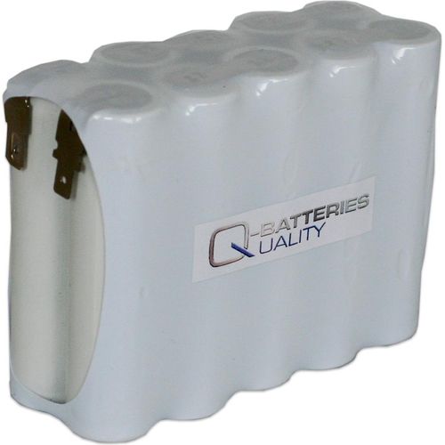 Akku Pack 12V 4000mAh Reihe NiMH F5x2 10x4/3-A Hochtemperaturzelle Faston +6,3/-4,8mm