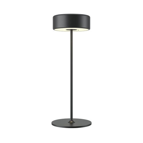 Tischleuchte Aluminium LED mit Dimmer Touch Funktion rund Ø 12 cm 34,5 cm Schwarz Farbwechsel 2200-4000 K
