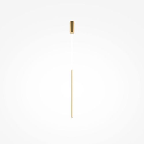 Pendelleuchte Aluminium LED Ø 1,7 cm H: max. 375 cm in Messing rund Farbwechsel 2600-3500 K 750 lm Modern
