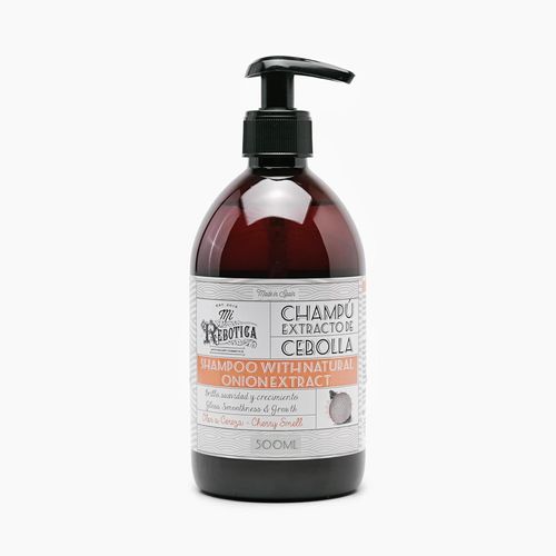 MI REBOTICA Shampoo mit natürlichen Zwiebel-Extrakt mit Kirschduft, Haarstärkendes Shampoo, 500 ml