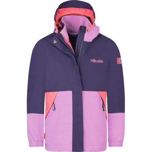 Trollkids Kinder Kjerag 3in1 Jacke deep violet/light violet/coral pink 164