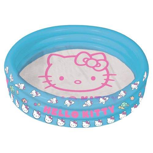 Hello Kitty 3-Ring-Pool, transparent blau, 100 x 23 cm Image