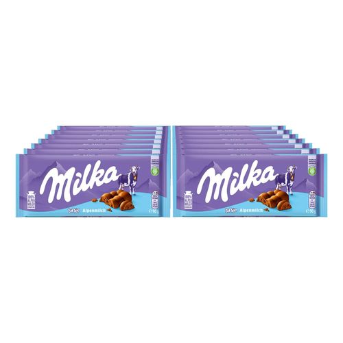 Milka Tafelschokolade Luflee 90 g, 14er Pack