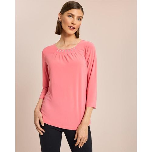 Shirt mit Strassdeko und Falten Image