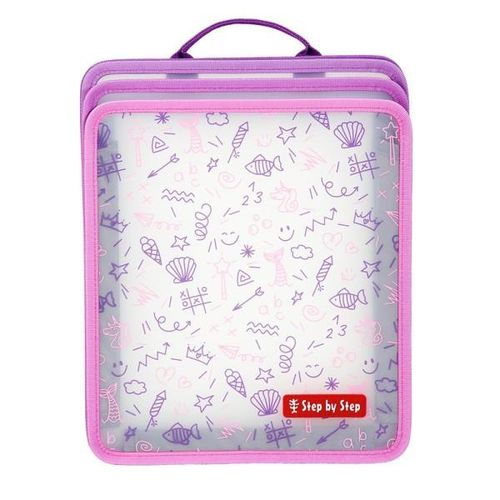 Step by Step Faltbare Heftbox-Pink
