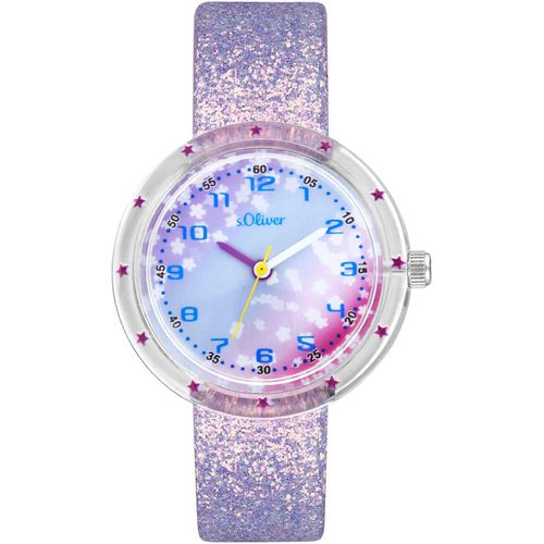 Quarzuhr S.OLIVER, lila, Armbanduhren, Kinder, Armbanduhr, Kinderuhr, Mädchen, Geschenkidee, Geburtstag, Schulanfang