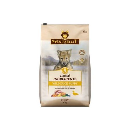 WOLFSBLUT Limited Ingredients Trockenfutter Hund, Puppy, Wild Duck 9 kg