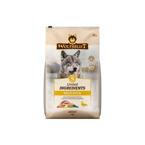 WOLFSBLUT Limited Ingredients, Trockenfutter Hund, Adult, Wild Duck 9 kg
