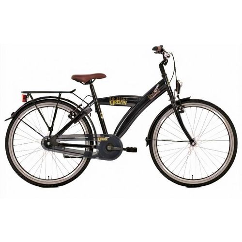 Kinderfahrrad Bikefun Urban City 24 Zoll mit Nexus 3-Gang Nabe/Rücktrittbremse - Schwarz