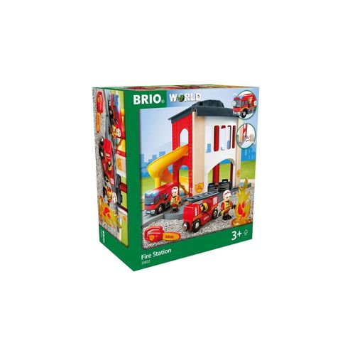 BRIO Spiel Große Feuerwehr-Station mit Einsatzfahrzeug