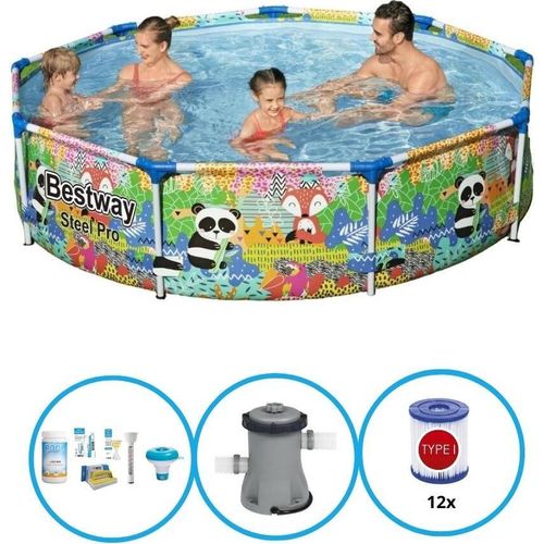 Bestway Pool Steel Pro - Pool Bundel - 274x66 cm